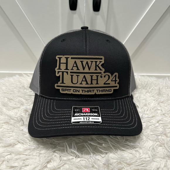 Hawk Tuah Laser engraved Richardson 112 trucker hat. - Picture 1 of 2